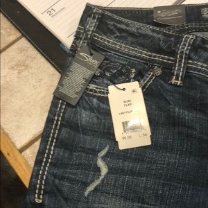 Suki flap silver jeans